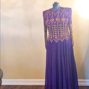 Beautiful purple and gold dress